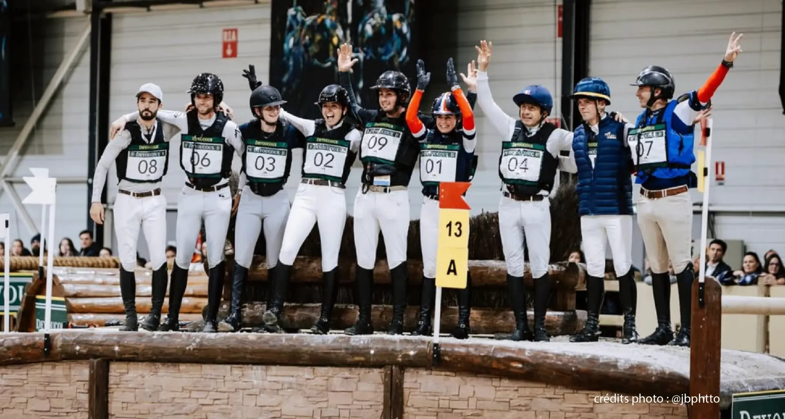 les cavaliers participants au cross indoor de rouen 2024